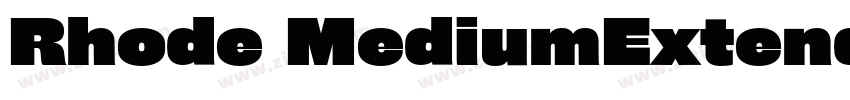 Rhode MediumExtended字体转换